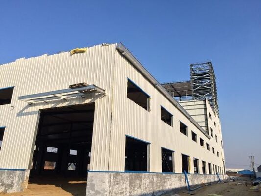 Bom preço Edifício de estrutura de aço personalizado com aço de baixa carbono Q235/Q355 e aço de seção H on-line