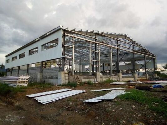 Good price Quick Installed Large Span Industrial Steel Buildings Customized Size online