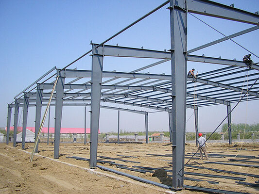 Buen precio Edificio prefabricado galvanizado Edificio prefabricado de metal ligero Estructura de acero en línea