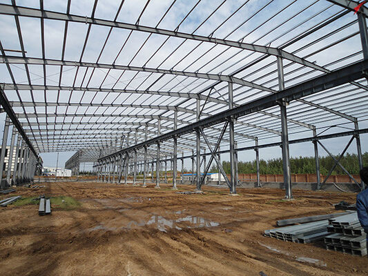 Good price Affordable Heavy Steel Structure Construction With Vertical Columns / Horizontal Beams online