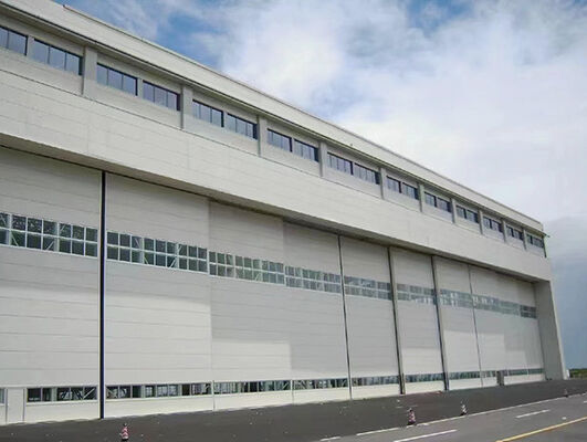 quality Prefabricated Steel Structure Hangar Painted Galvanized Metal Aircraft Hangars factory